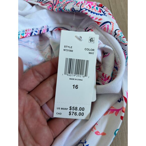LEILANI Lux Skirtini White NWT Size 16 Bathing Suit Bottom - Picture 7 of 8